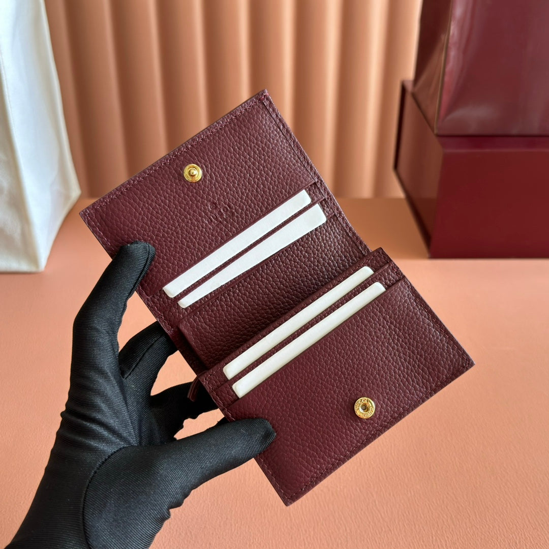 GG Marmont Card Case Wallet Black Leather