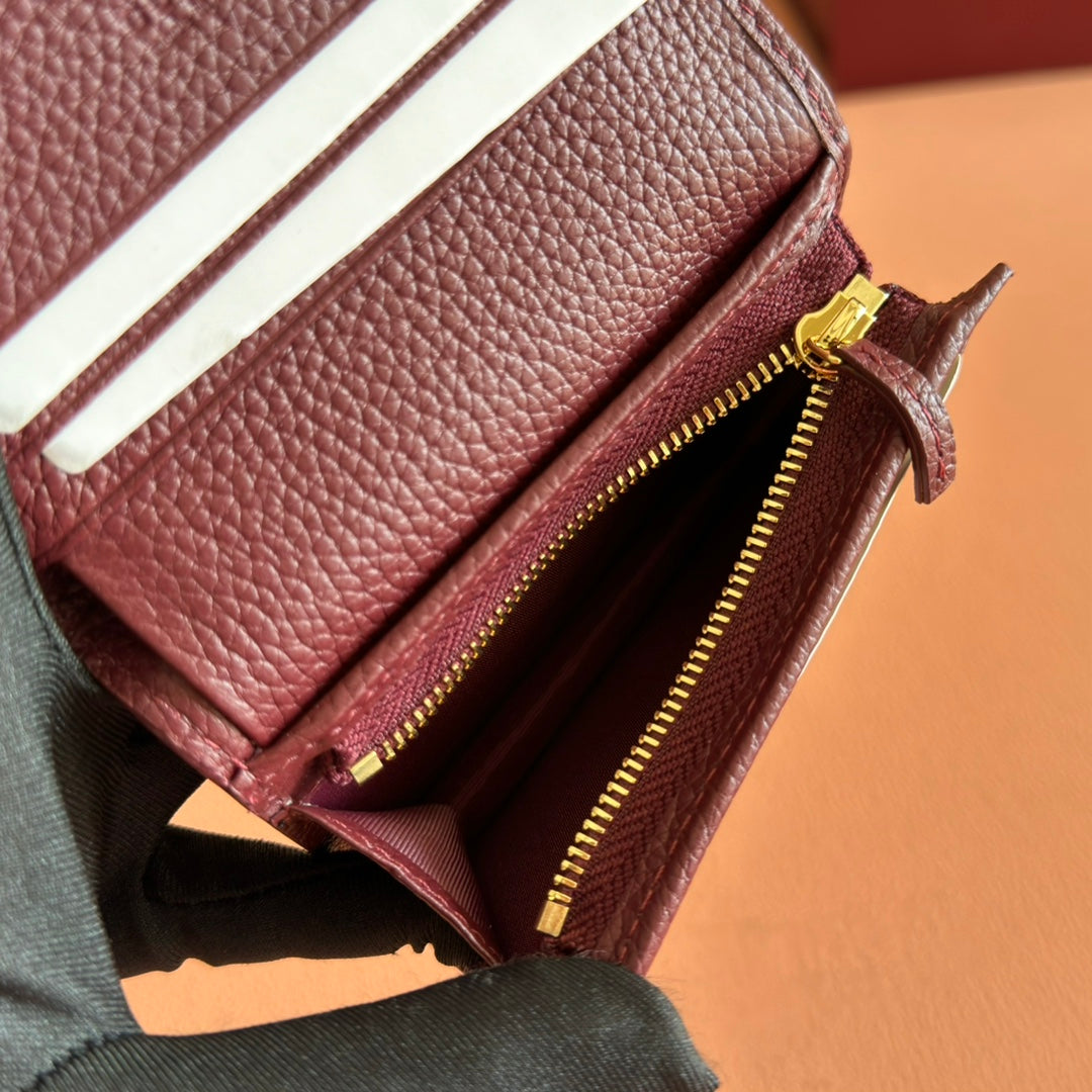 GG Marmont Card Case Wallet Black Leather