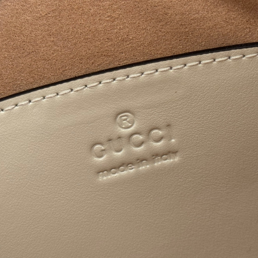 GG Marmont Matelasse Tote Beige Leather 271804