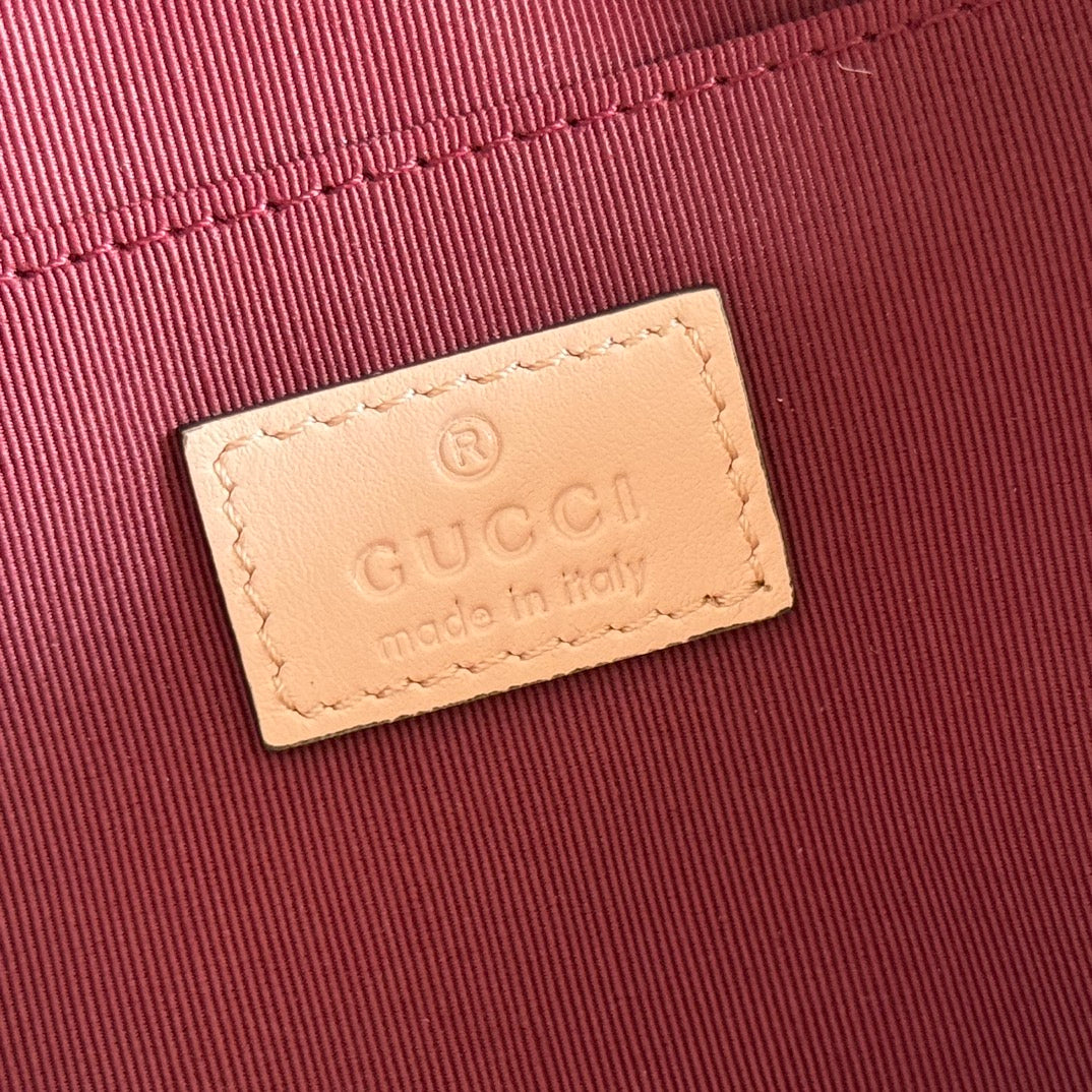 GG 2025 Marmont Bag 24cm Pink Gold Lambskin 273725