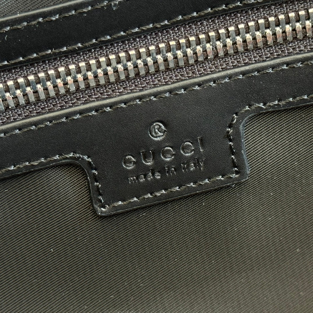 GG FW25 Monogram Medium Duffle Bag Black Fabric
