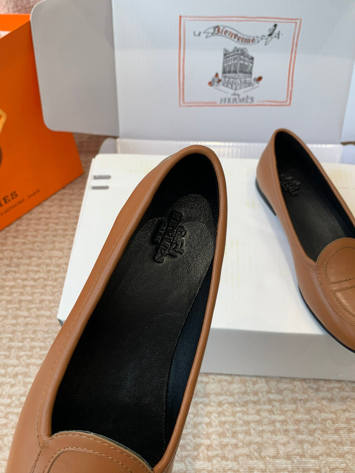 HM Julia Loafer In Brown Lambskin 997931