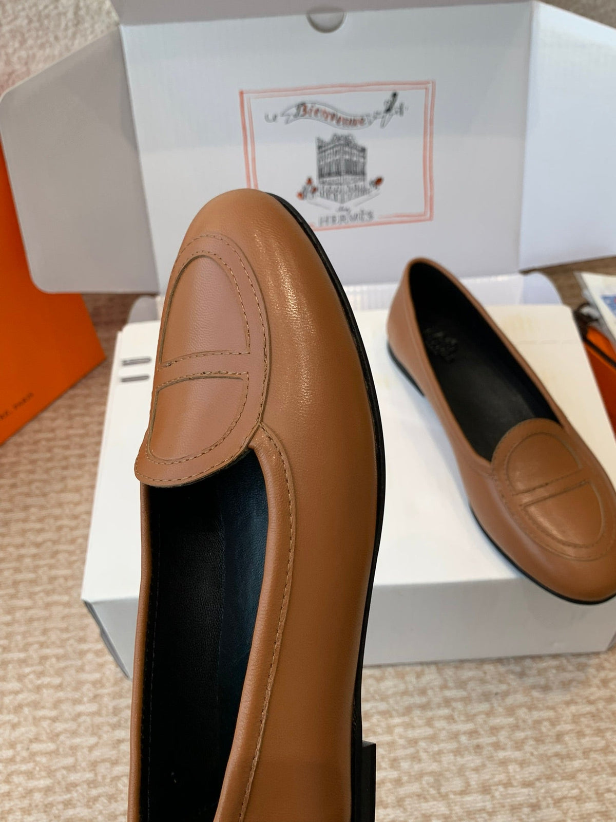 HM Julia Loafer In Brown Lambskin 997931