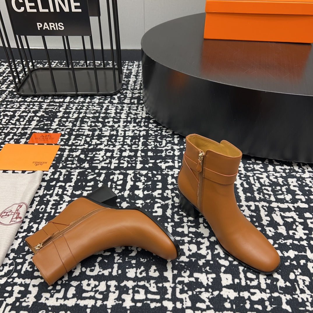 HM Jill 60 Ankle Boot Brown Cowhide 968799