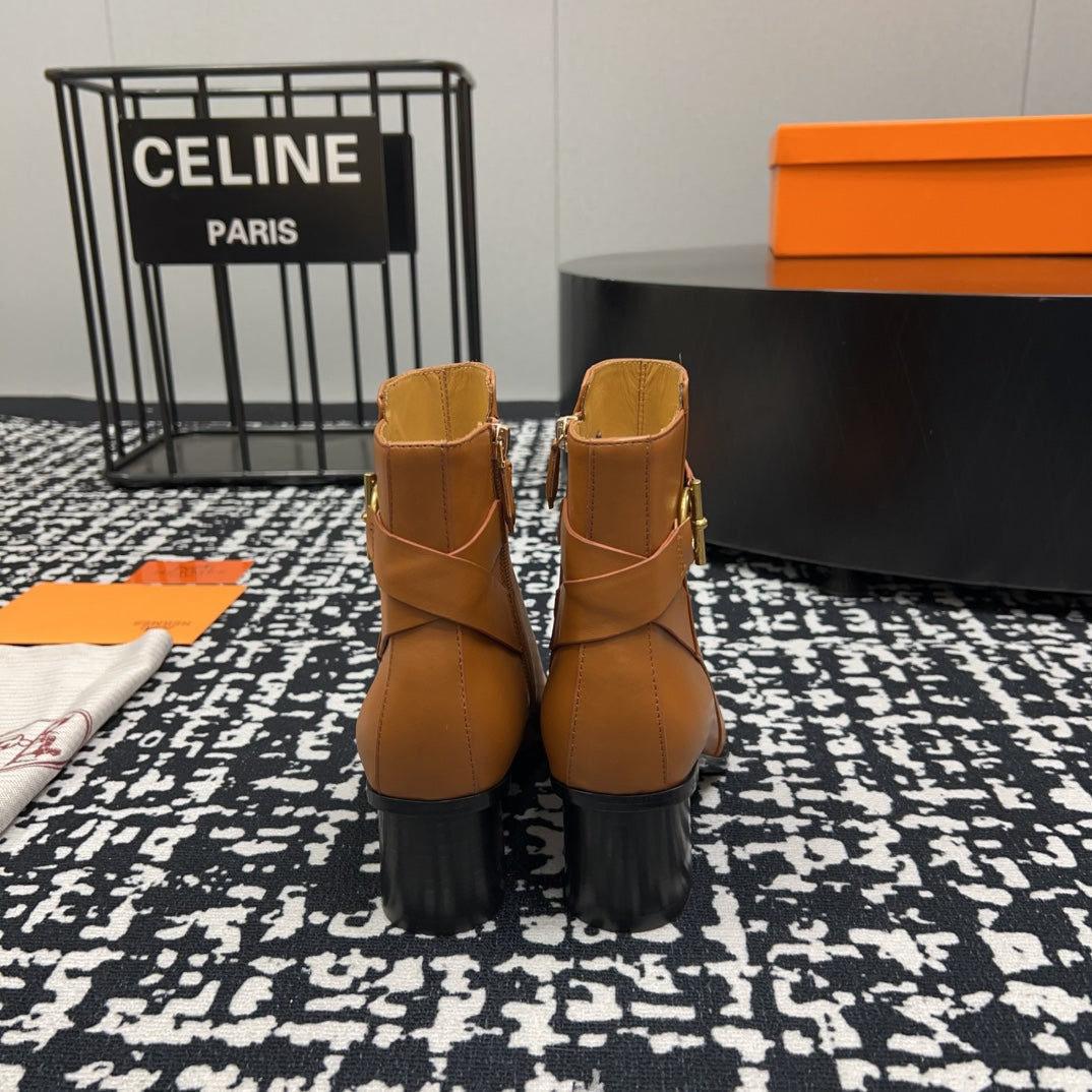 HM Jill 60 Ankle Boot Brown Cowhide 968799