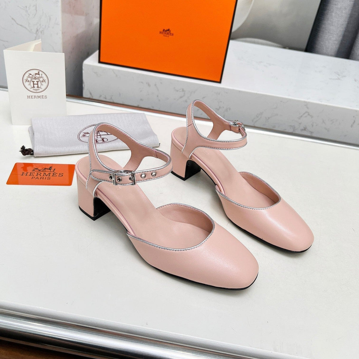 Kamilla ̉60 pump Pink Lambskin 214072
