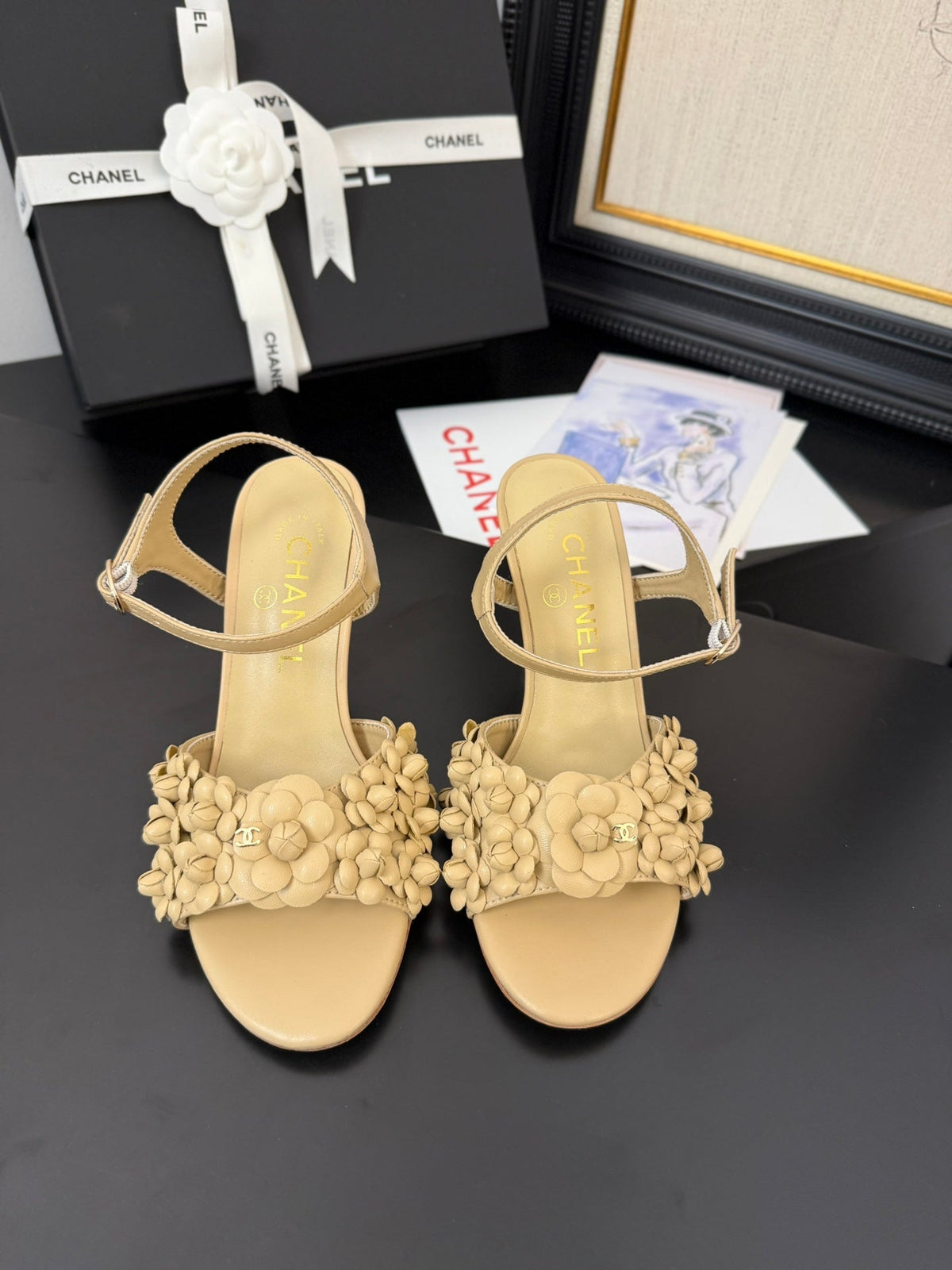 CC 25 Slingback Beige Lambskin 233400