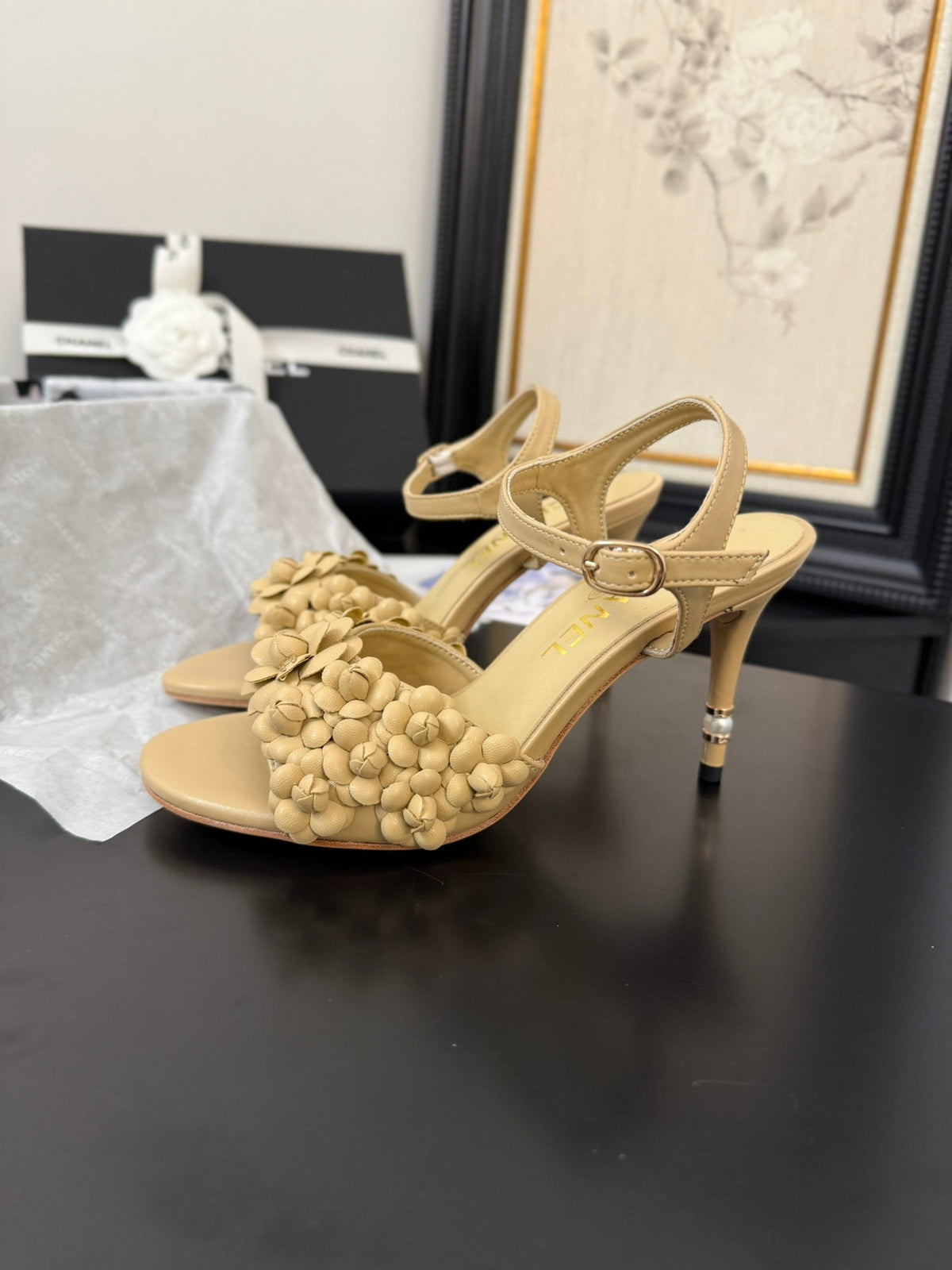 CC 25 Slingback Beige Lambskin 233400