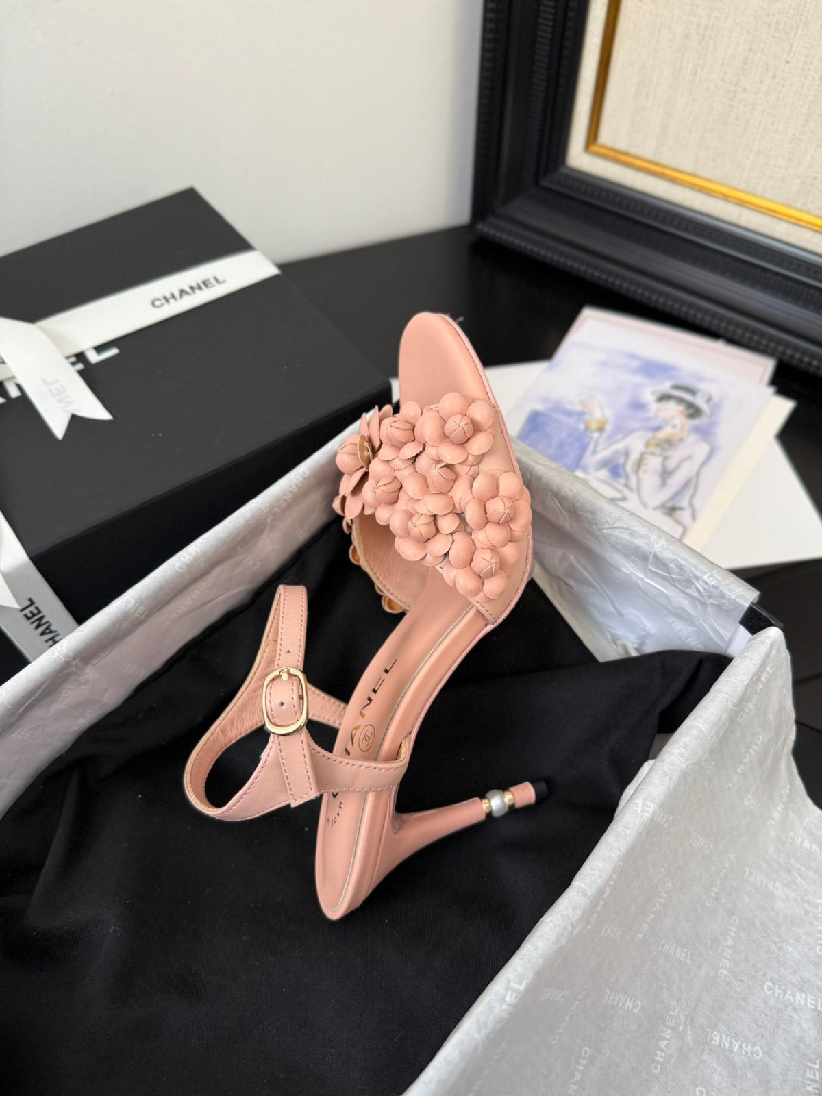 CC 25 Slingback Pink Lambskin 233401