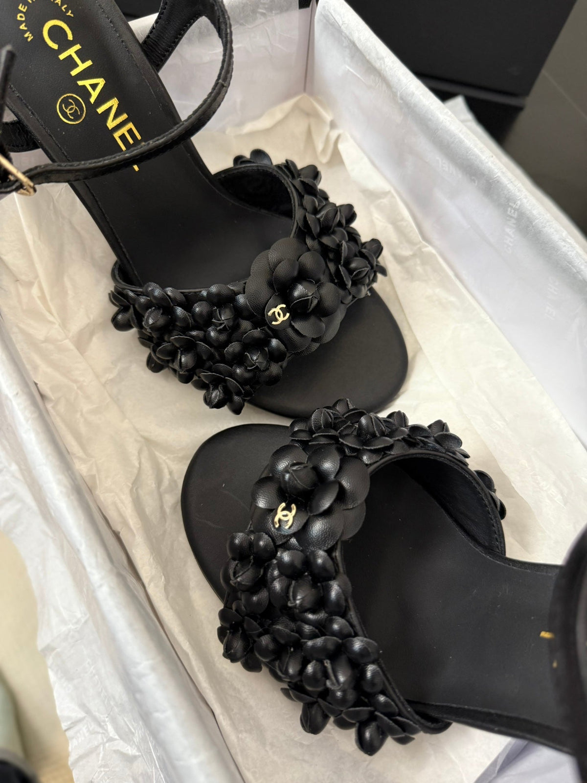 CC 25 Slingback Black Lambskin 233403