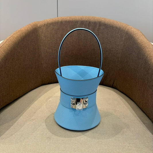 HM Mini Medor Bag Blue Sky Epsom Calfskin 269901