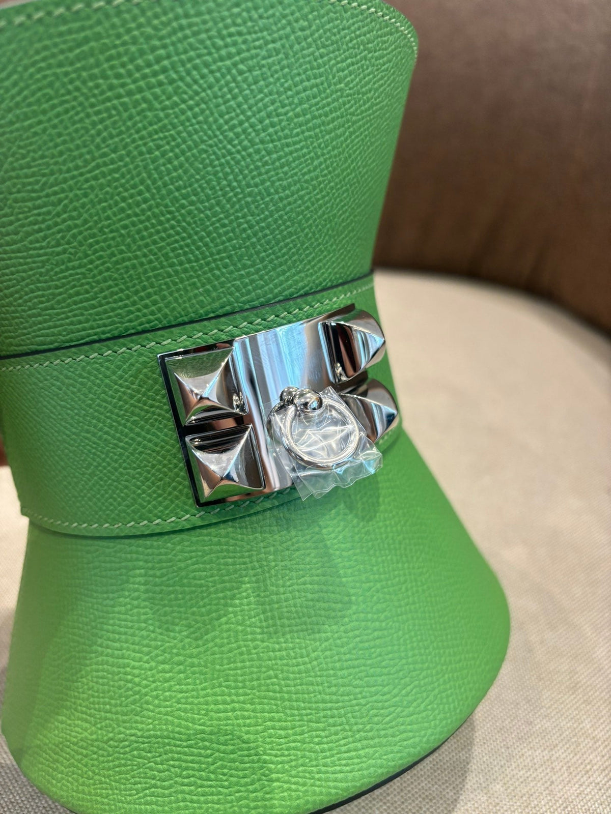 HM Mini Medor Bag Green Epsom Calfskin 269905