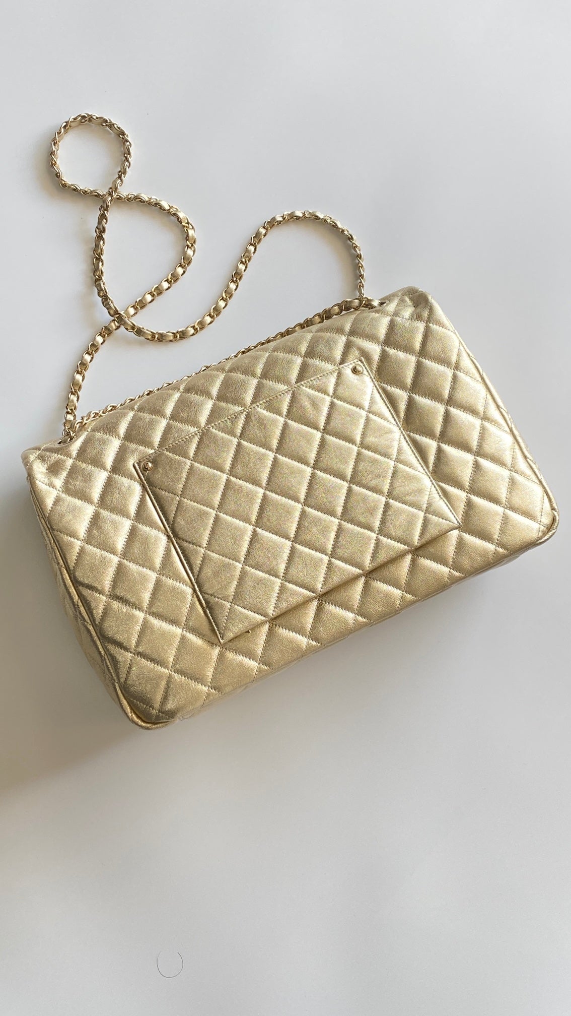 CC Classic Vintage 40 Light Gold Lambskin
