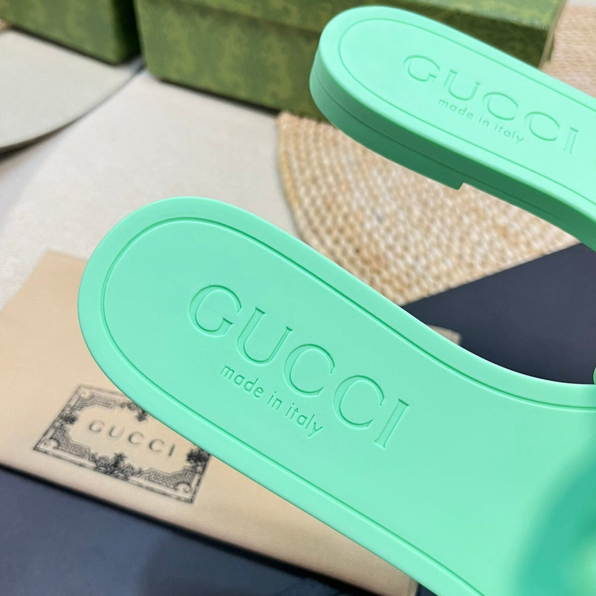 GG Rubber Slide Blue Cadet