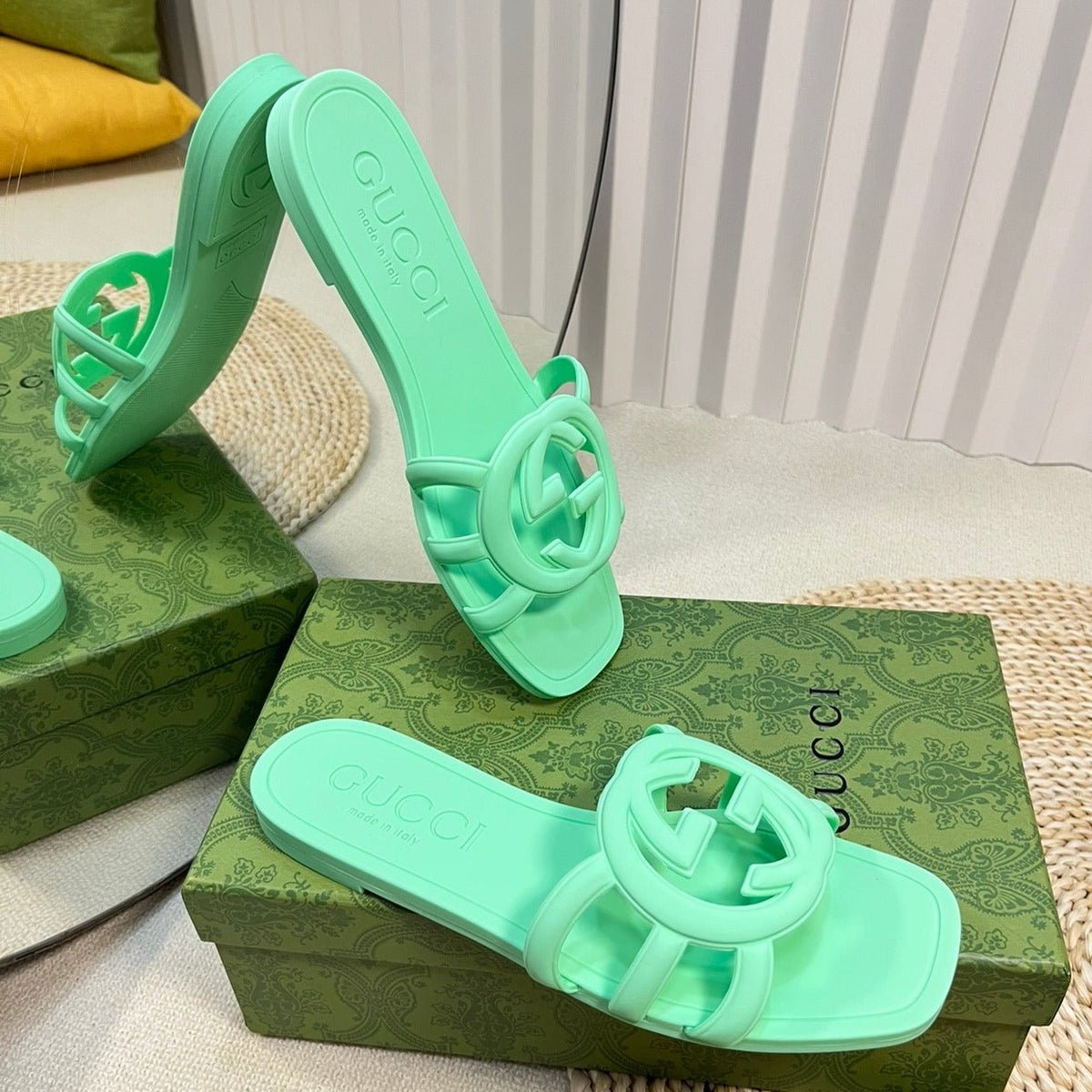 GG Rubber Slide Blue Cadet