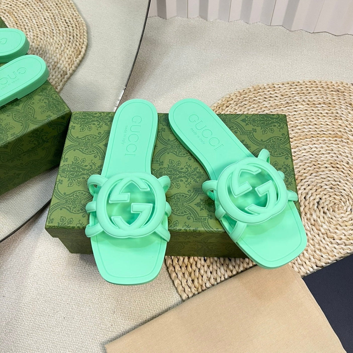 GG Rubber Slide Blue Cadet
