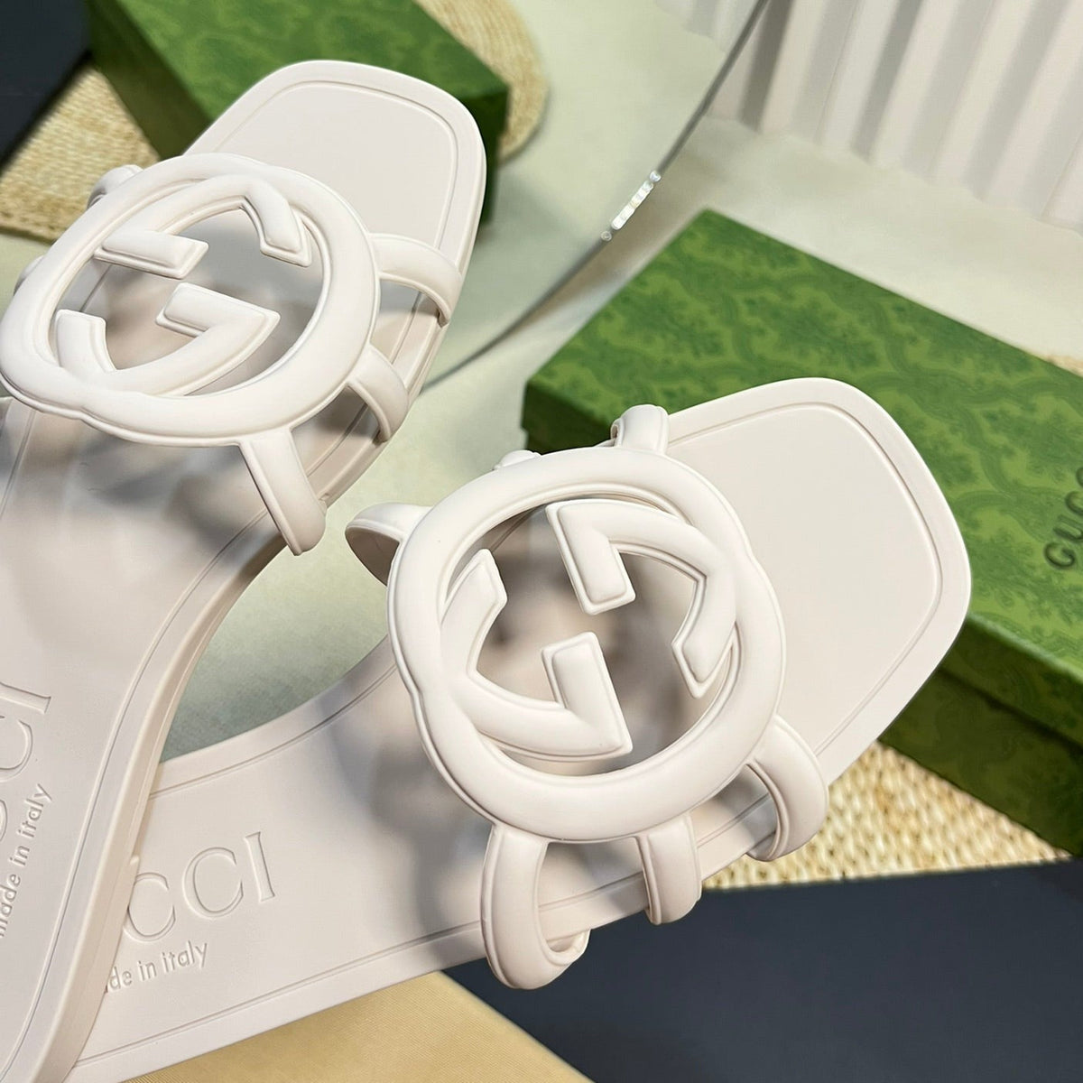 GG Rubber Slide White