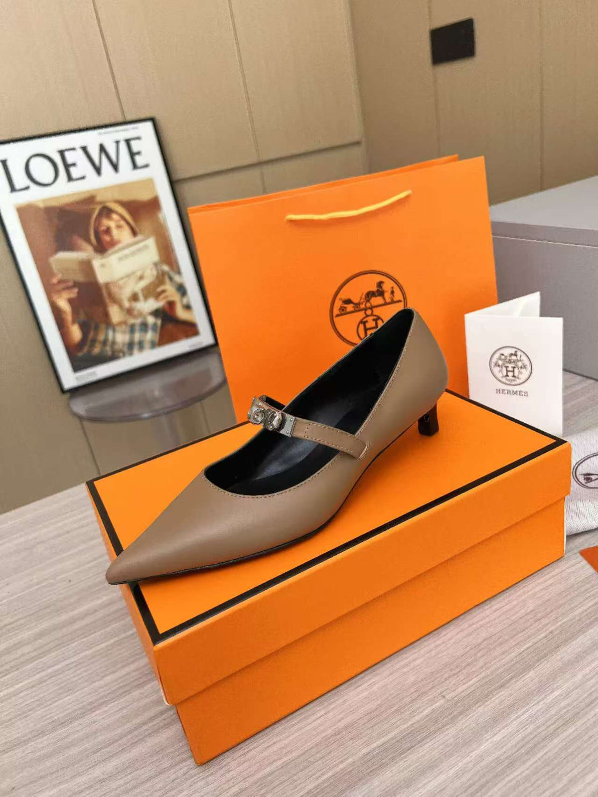 Kiara 40 pump Brown Calfskin 214049