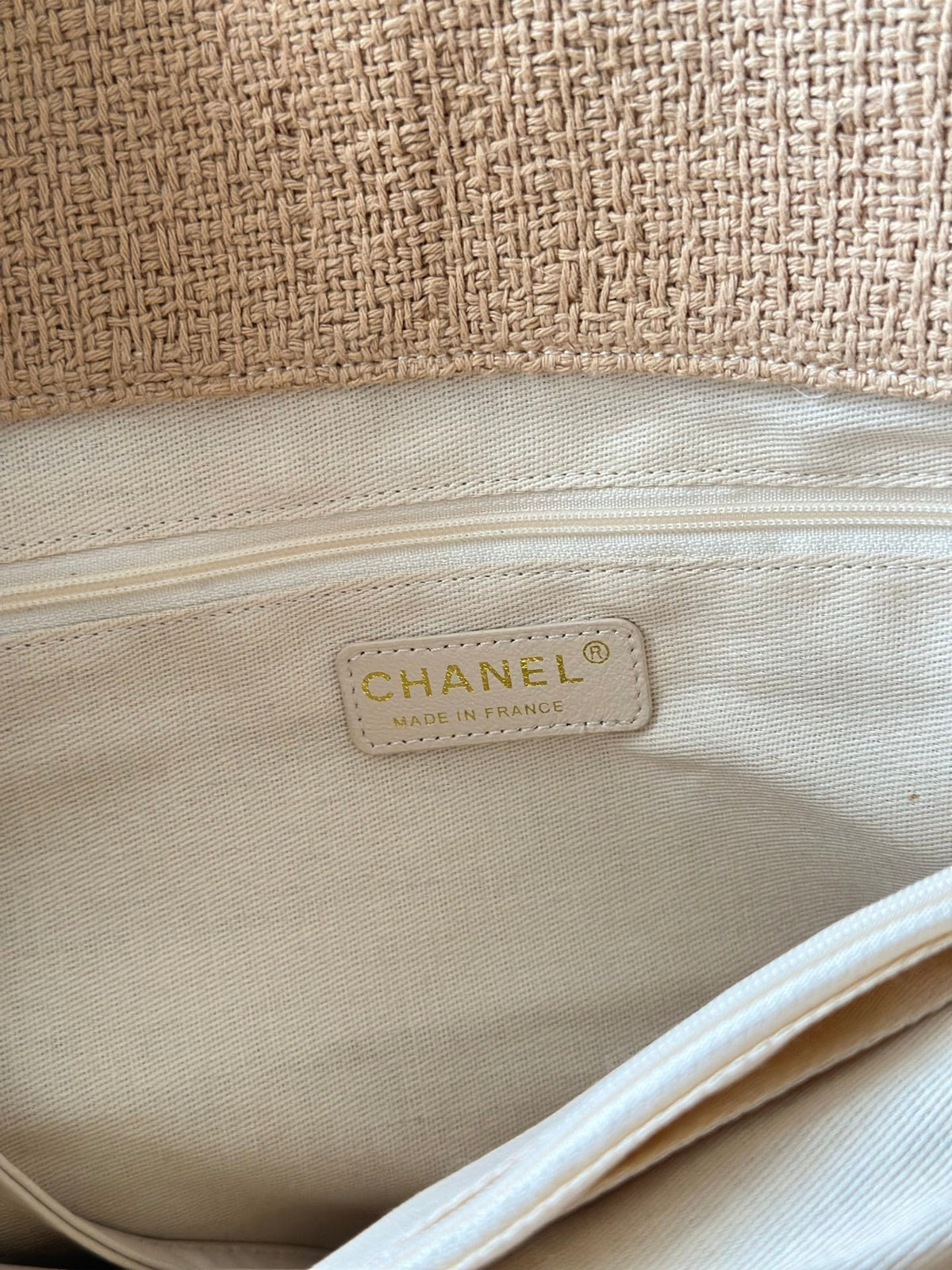 CC Nature Tote Beige Tweed 275482