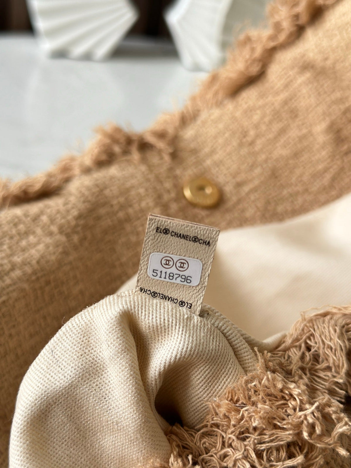 CC Nature Tote Beige Tweed 275482