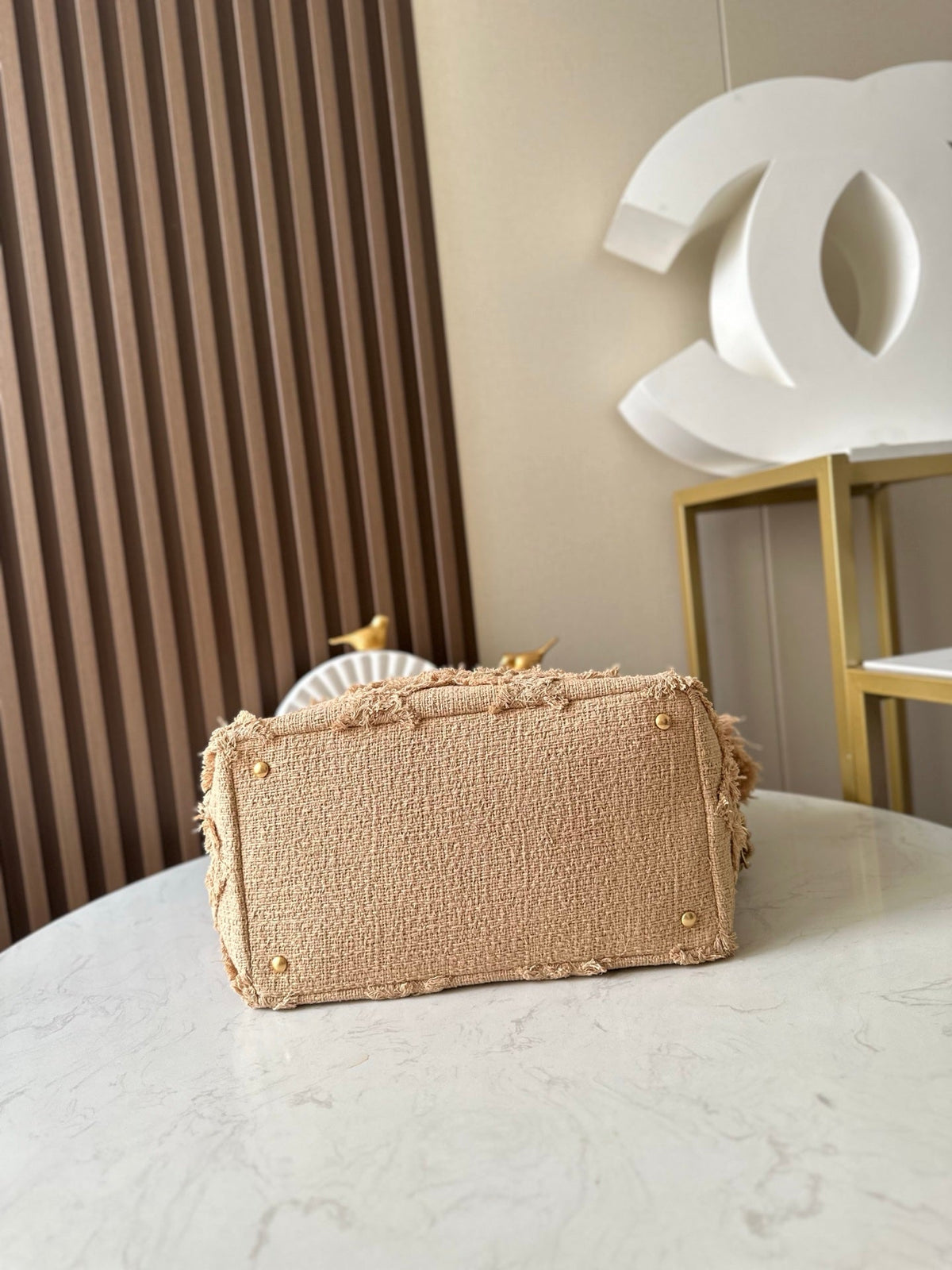 CC Nature Tote Beige Tweed 275482