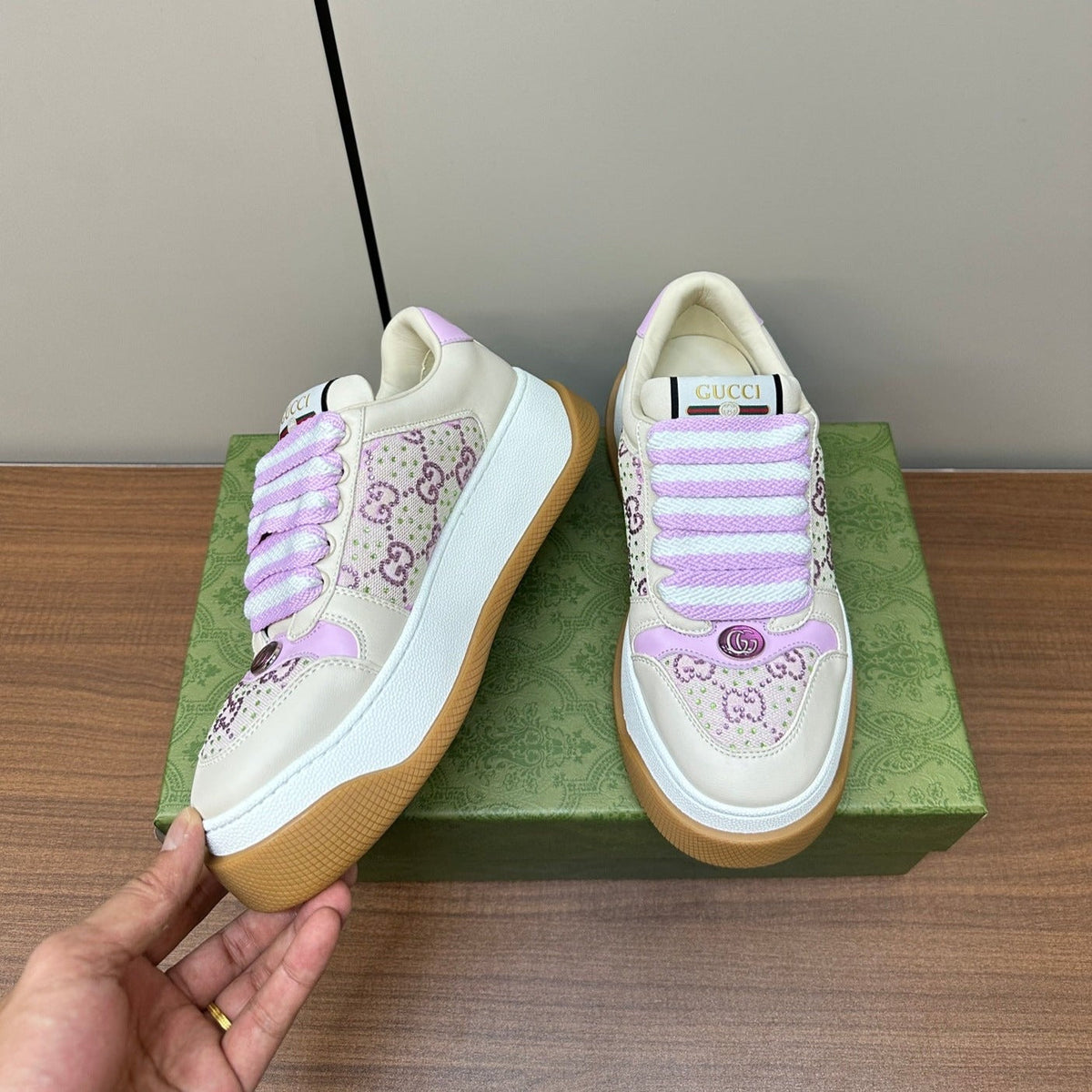 GG Screener Sneaker Pink Blush