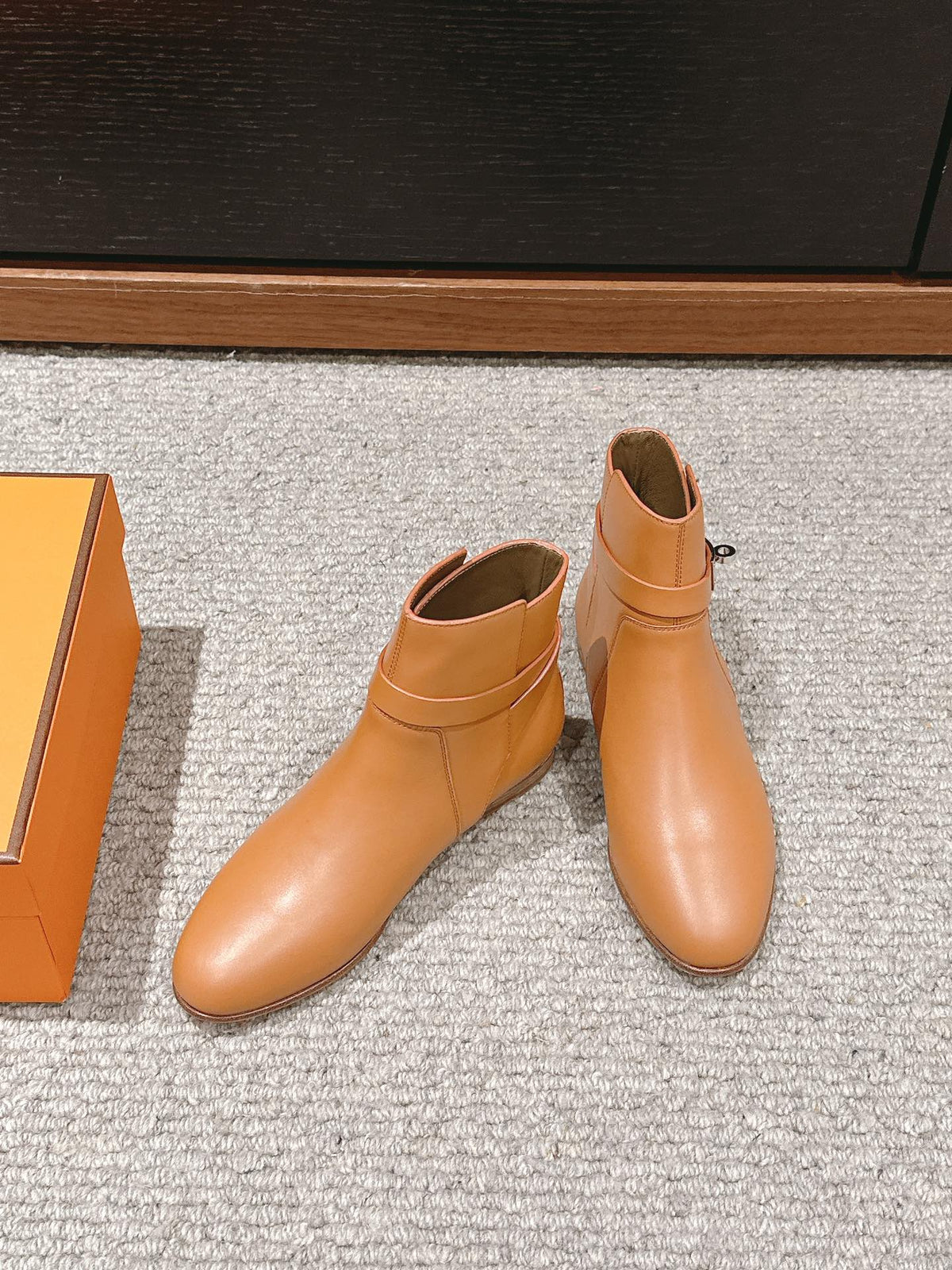 neo ankle boot light brown calfskin