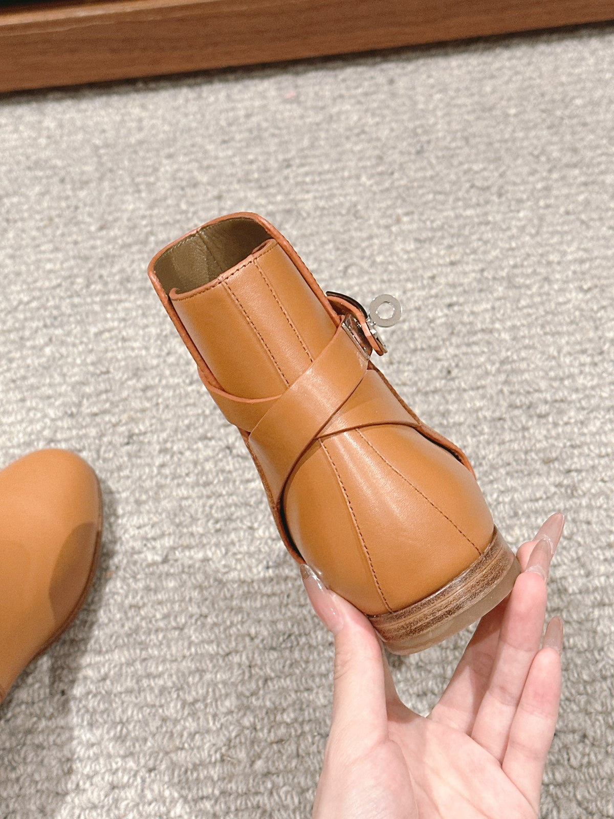 neo ankle boot light brown calfskin