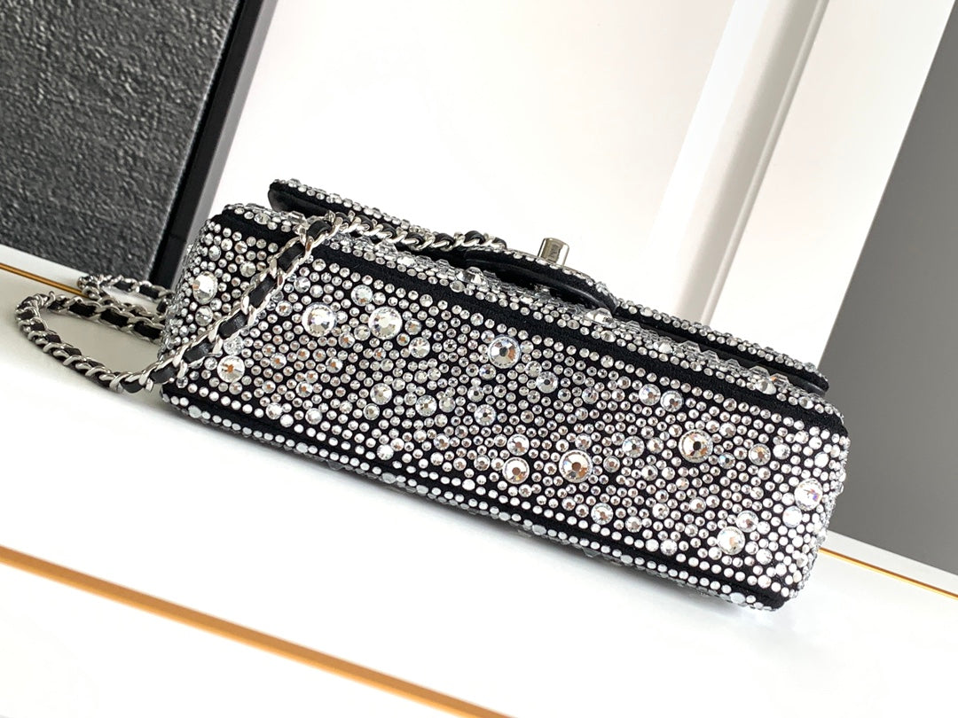 CC 24S Mini Flap Bag 20cm Stone Inlaid
