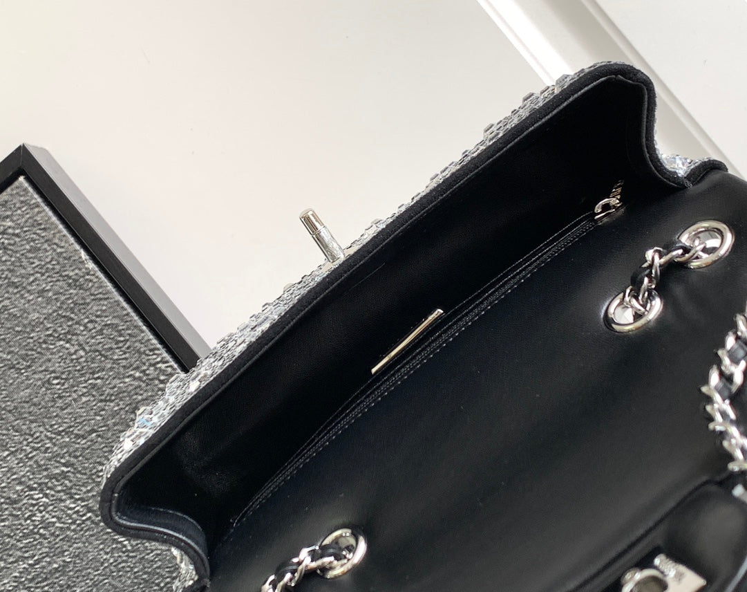 CC 24S Mini Flap Bag 20cm Stone Inlaid