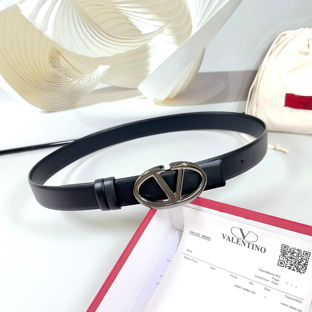 The Bold Edition Reversible Belt 30mm Black Calfskin Black Buckle