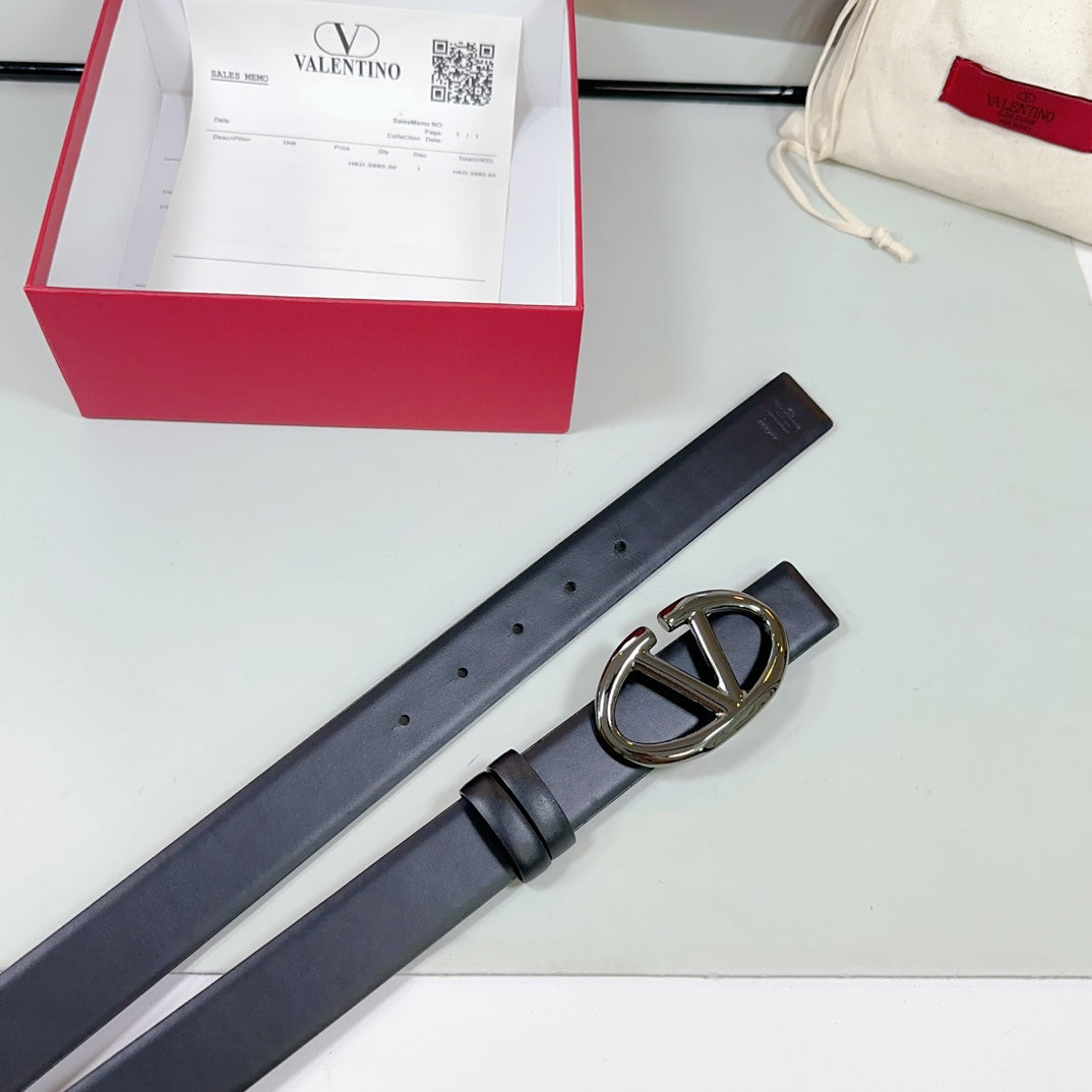 The Bold Edition Reversible Belt 30mm Black Calfskin Black Buckle