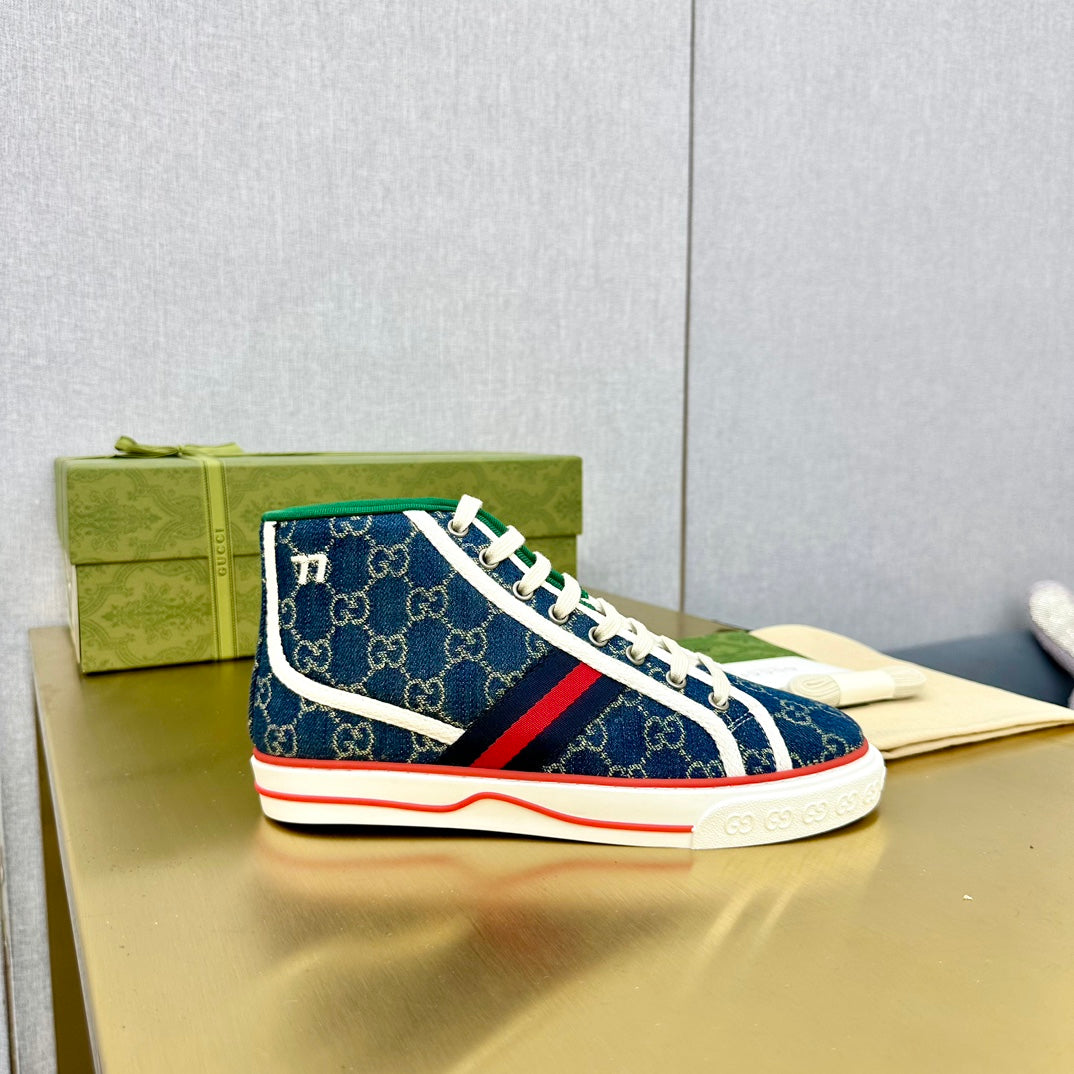 GG TENNIS 1977 HIGH-TOP TRAINER INDIGO CANVAS