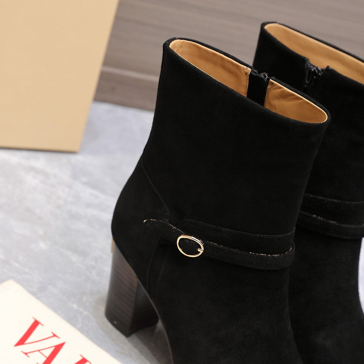 Valentino 2025 Heeled Boot Black Suede 547600