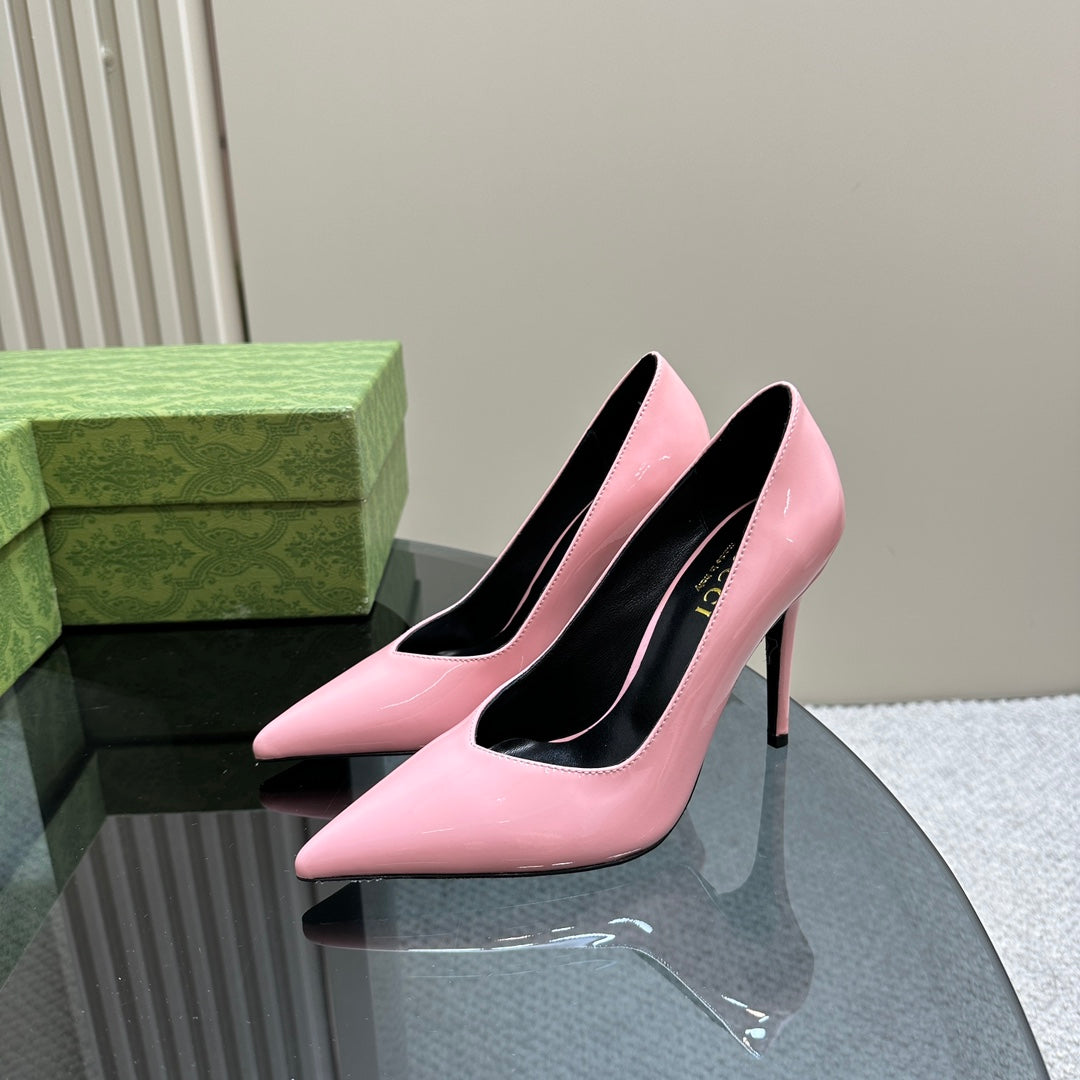 GG 105 HIGH HEEL PUMP LIGHT PINK LAMBSKIN