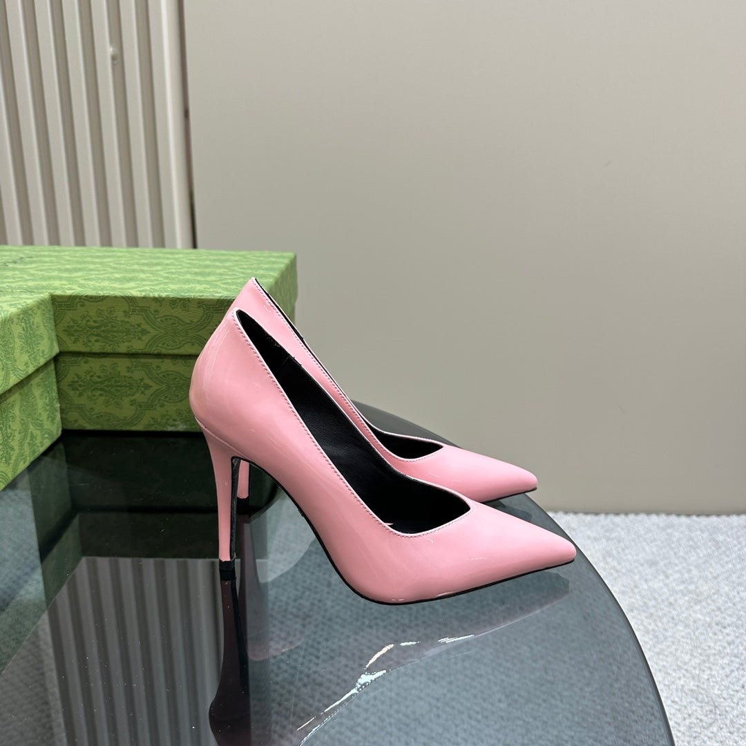 GG 105 HIGH HEEL PUMP LIGHT PINK LAMBSKIN