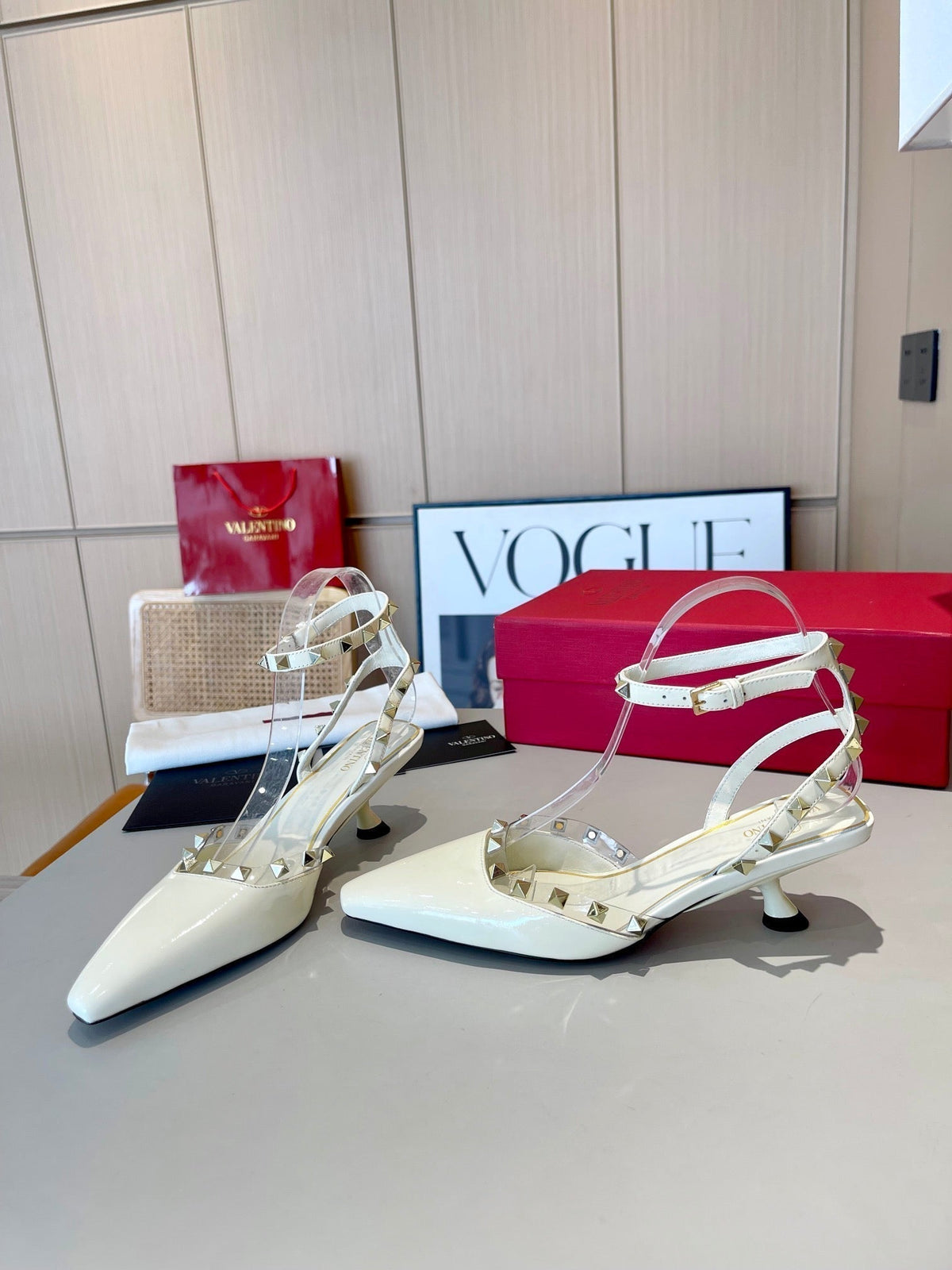 Valentino 25 Rockstud Couture 50mm Pumps Patent Leather