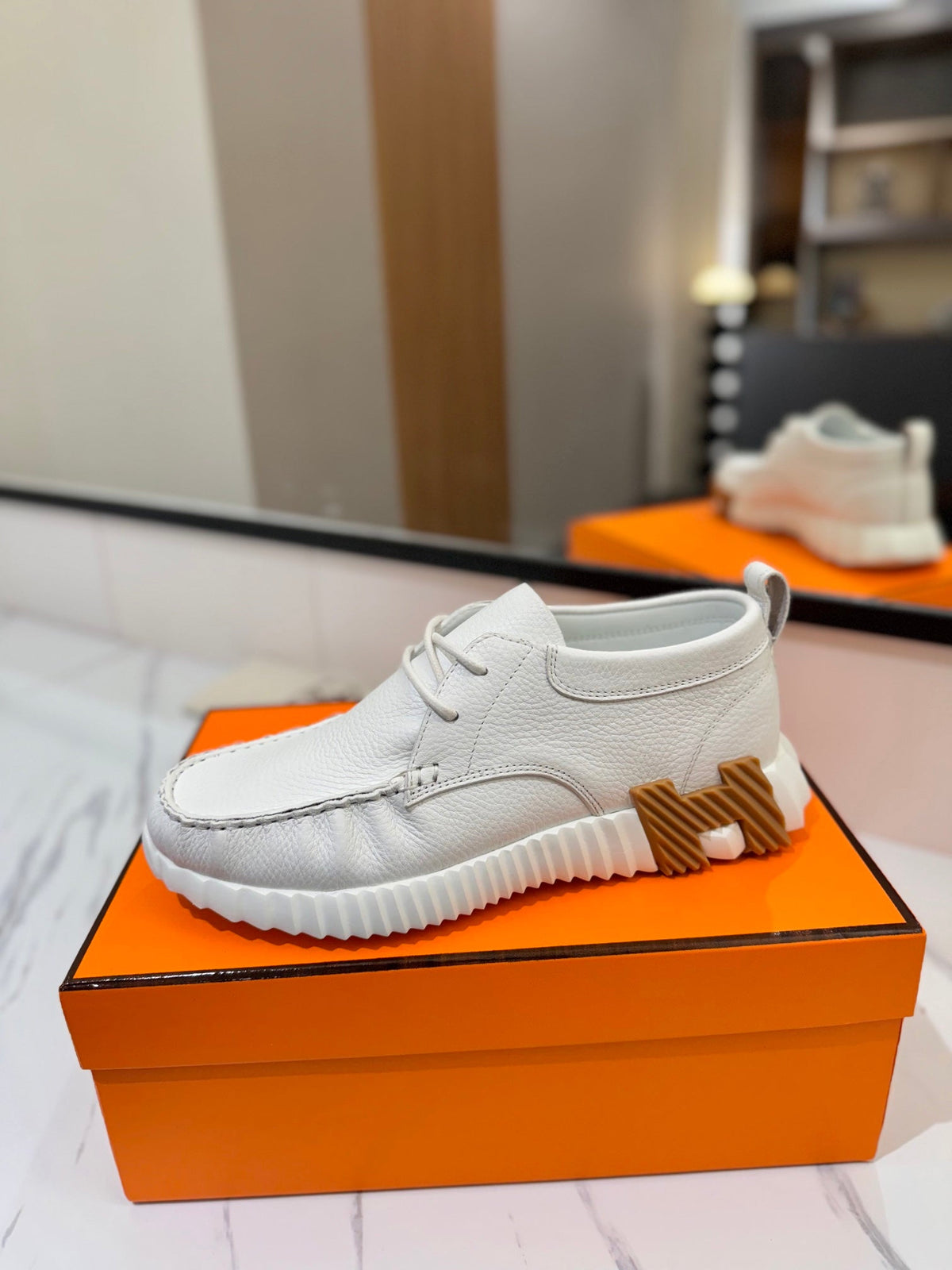 HM Increase Sneaker White Cowhide 983031