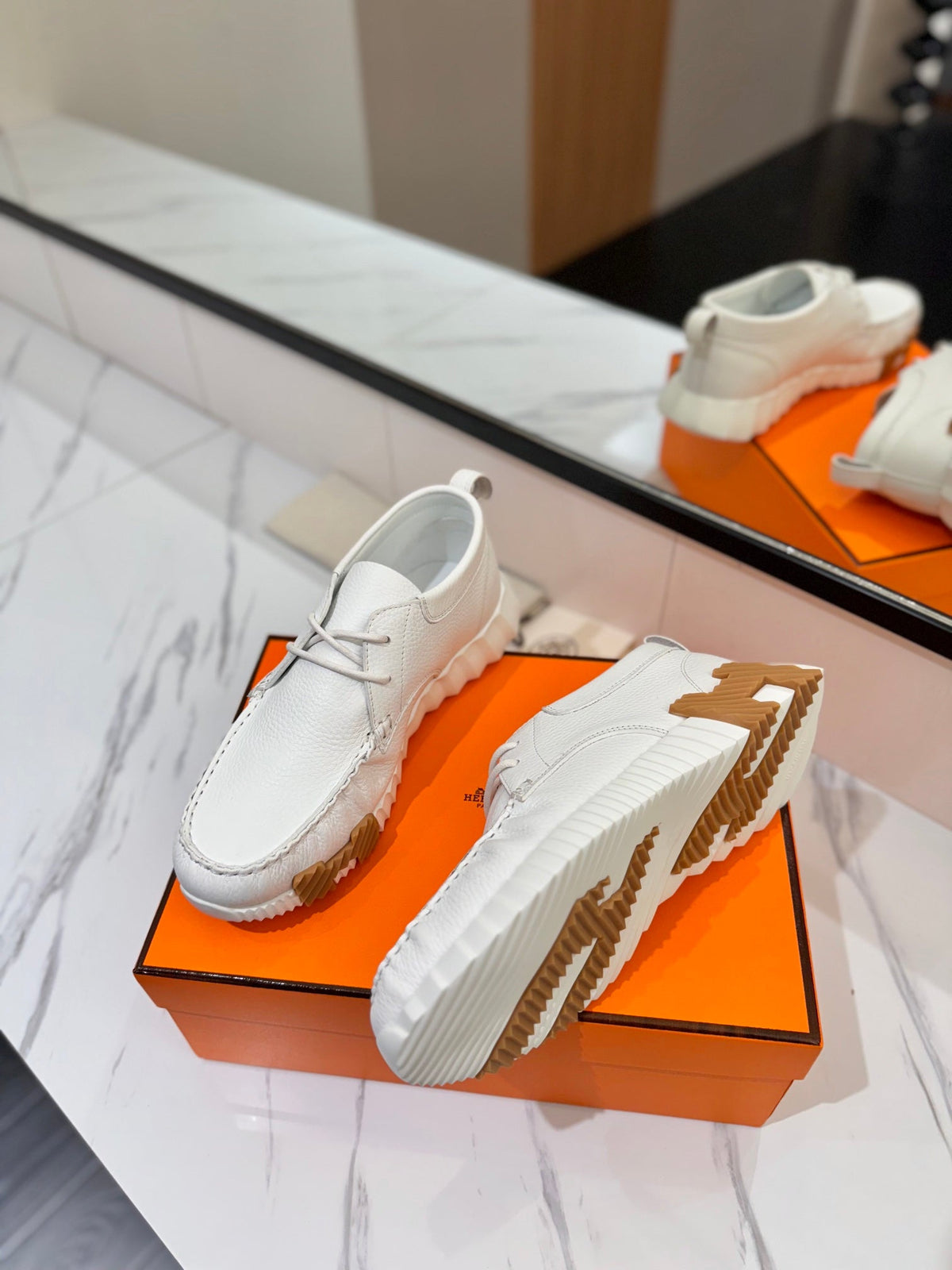 HM Increase Sneaker White Cowhide 983031