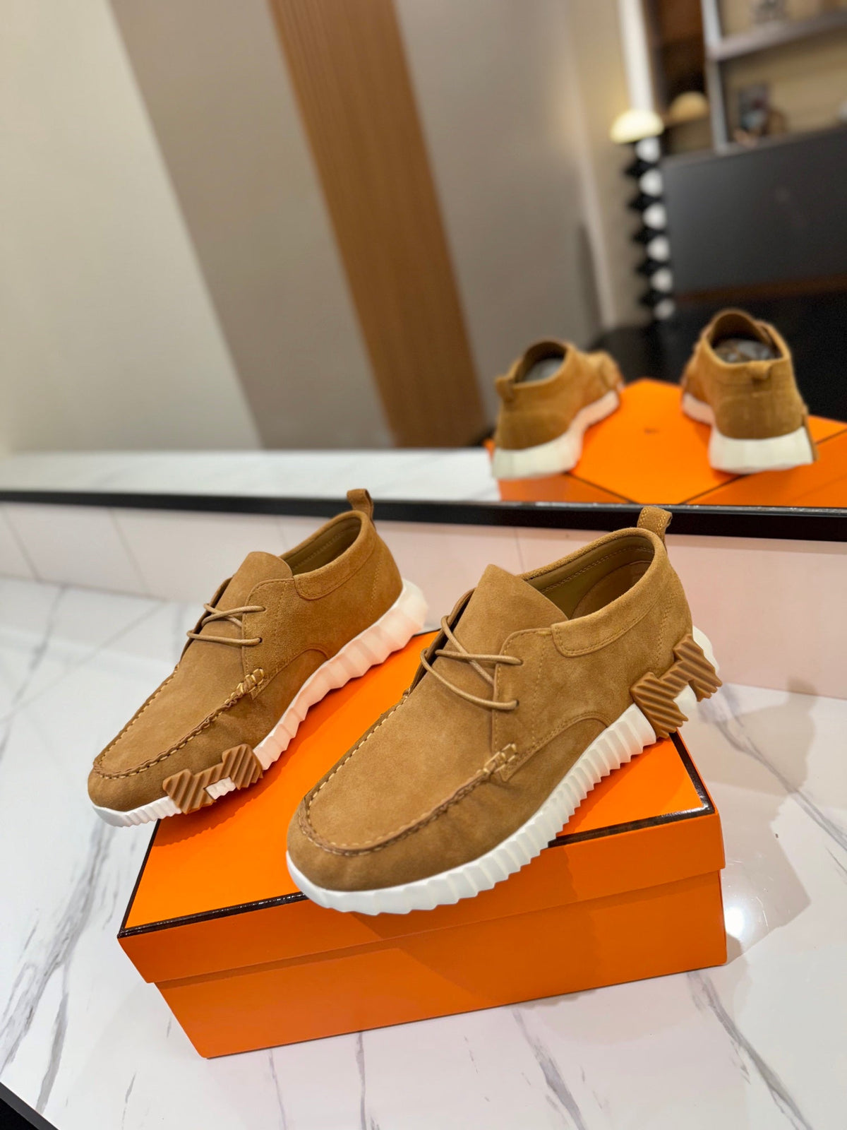 HM Increase Sneaker Caramel Suede 983035