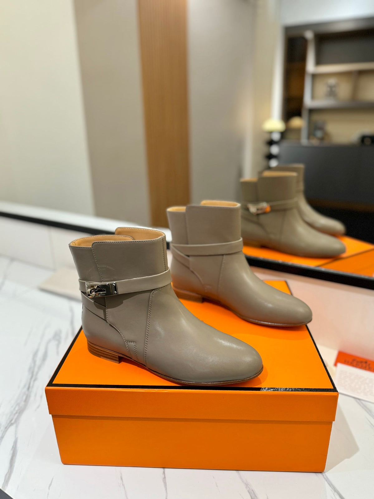 HM Neo Ankle Boot 15mm Light Brown Cowhide  960832