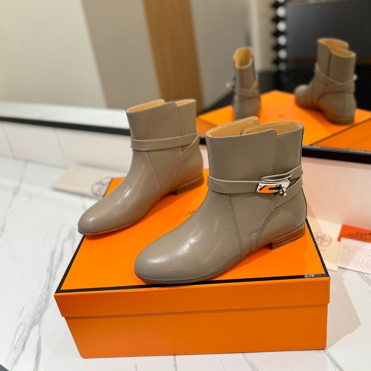 HM Neo Ankle Boot 15mm Light Brown Cowhide  960832
