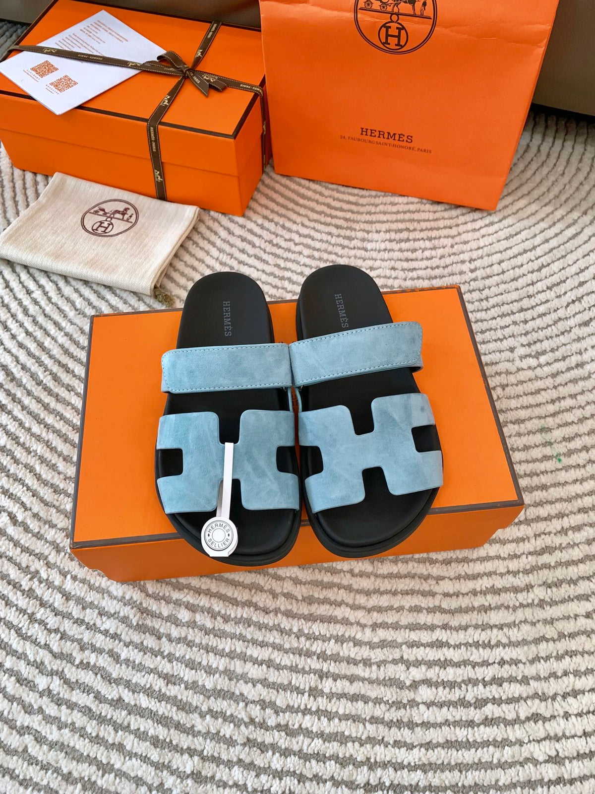 HM Chypre Sandal Cloud Blue Suede 963545
