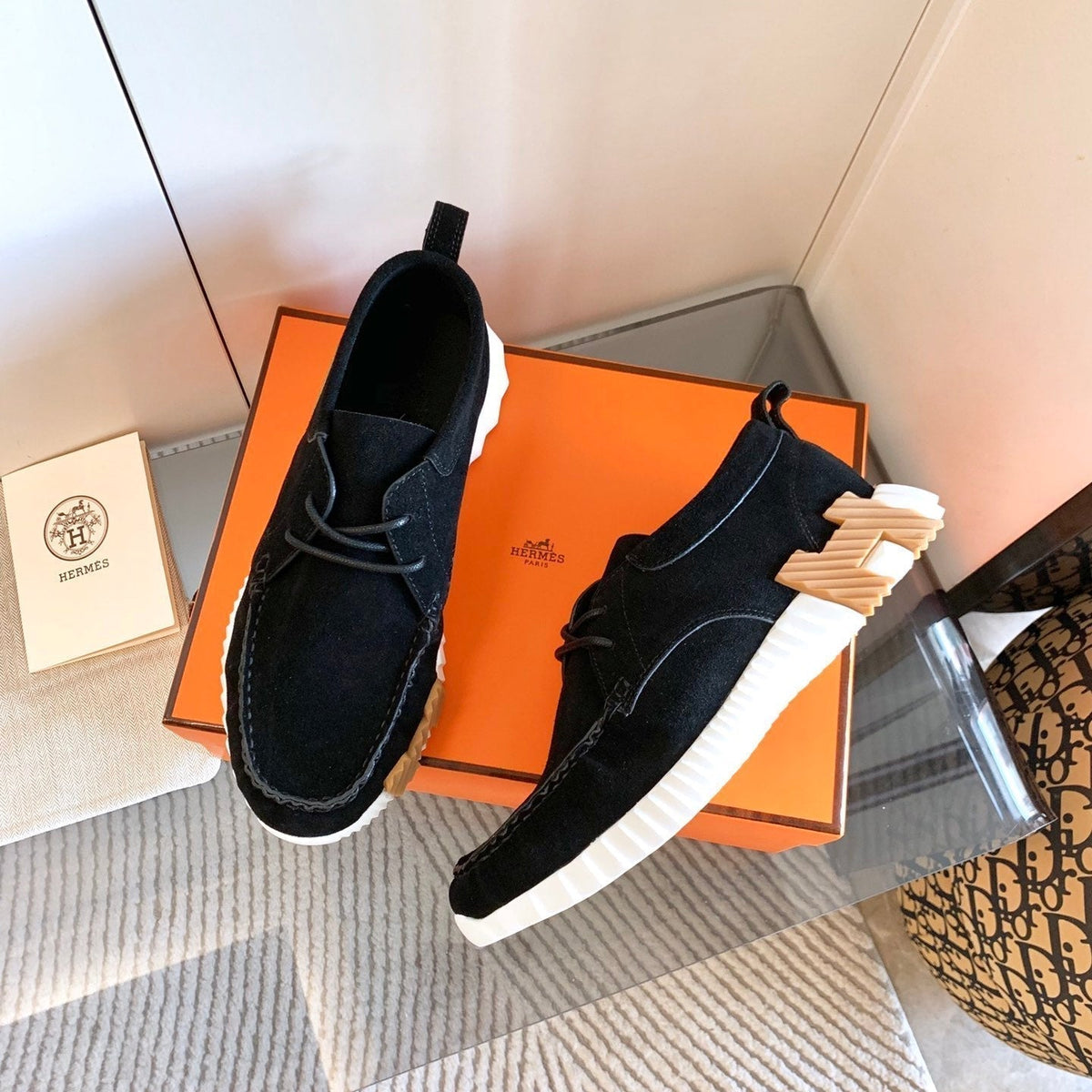 HM Increase Sneaker In Black Suede 993283