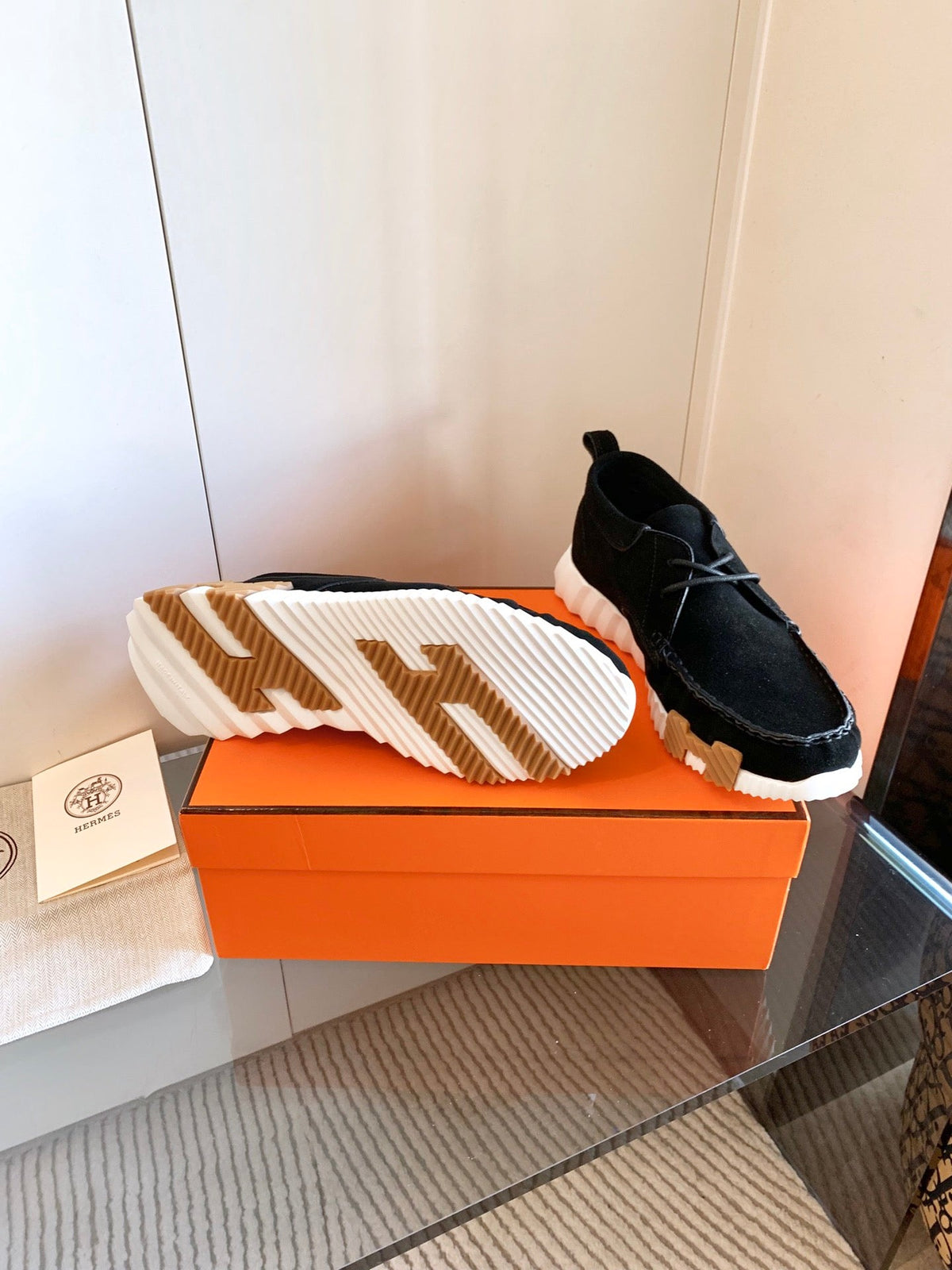 HM Increase Sneaker In Black Suede 993283