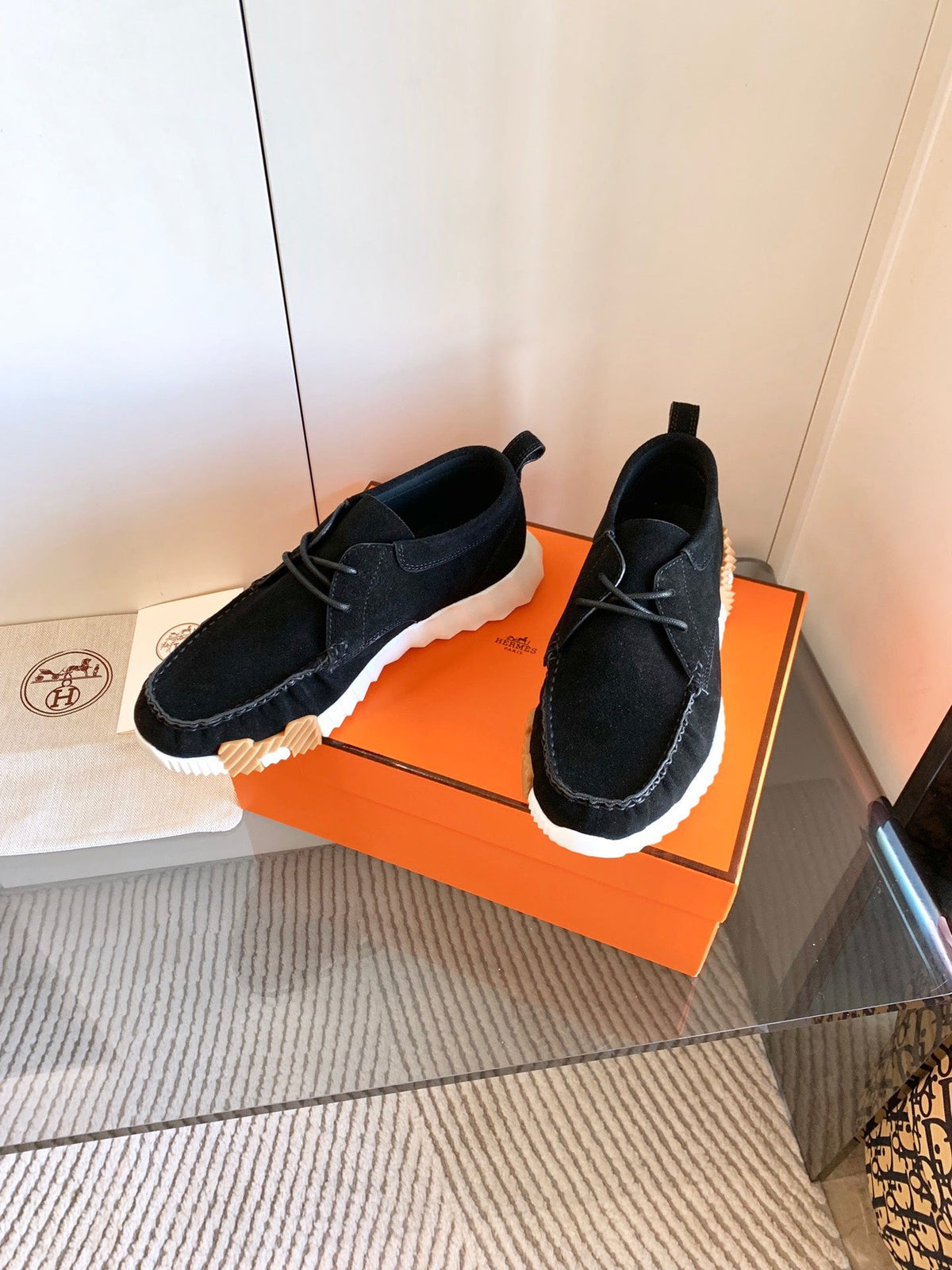 HM Increase Sneaker In Black Suede 993283