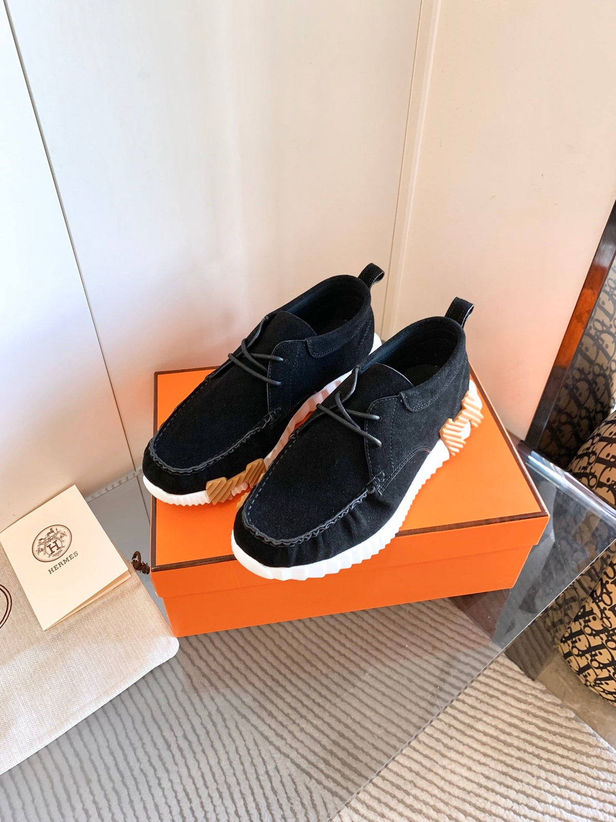 HM Increase Sneaker In Black Suede 993283