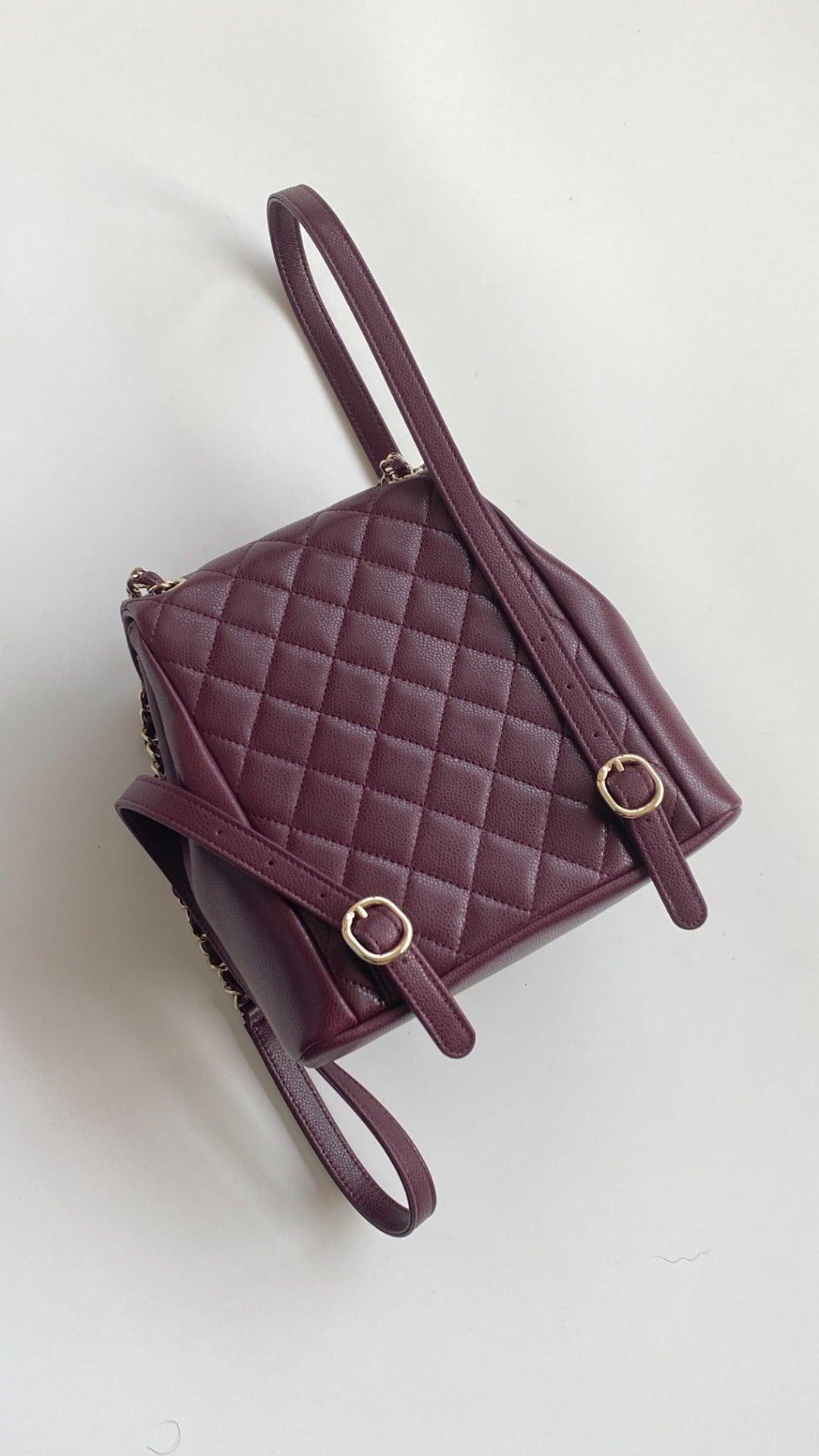CC large backpack 20 burgundy lambskin